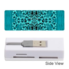 Blue Flowers So Decorative And In Perfect Harmony Memory Card Reader (stick) by pepitasart