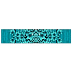 Blue Flowers So Decorative And In Perfect Harmony Small Flano Scarf