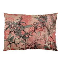 Botanic Grunge Motif Artwork Pillow Case by dflcprintsclothing