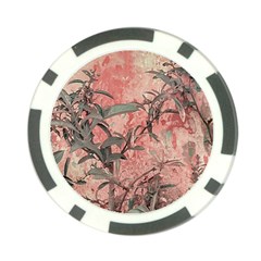 Botanic Grunge Motif Artwork Poker Chip Card Guard (10 Pack) by dflcprintsclothing