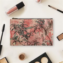 Botanic Grunge Motif Artwork Cosmetic Bag (medium)