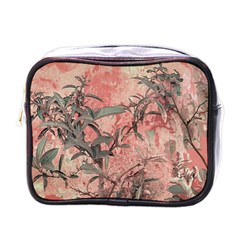 Botanic Grunge Motif Artwork Mini Toiletries Bag (one Side)