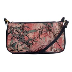 Botanic Grunge Motif Artwork Shoulder Clutch Bag