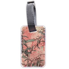 Botanic Grunge Motif Artwork Luggage Tag (two Sides) by dflcprintsclothing