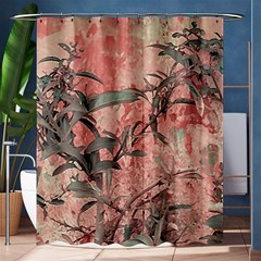 Botanic Grunge Motif Artwork Shower Curtain 60  X 72  (medium)  by dflcprintsclothing