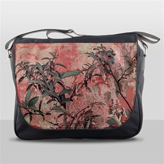 Botanic Grunge Motif Artwork Messenger Bag by dflcprintsclothing