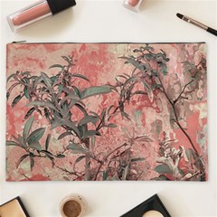 Botanic Grunge Motif Artwork Cosmetic Bag (xxl) by dflcprintsclothing