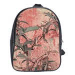 Botanic Grunge Motif Artwork School Bag (XL) Front