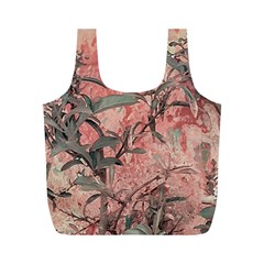 Botanic Grunge Motif Artwork Full Print Recycle Bag (m) by dflcprintsclothing