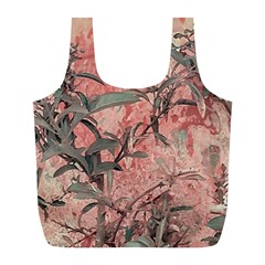 Botanic Grunge Motif Artwork Full Print Recycle Bag (l) by dflcprintsclothing