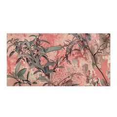 Botanic Grunge Motif Artwork Satin Wrap by dflcprintsclothing