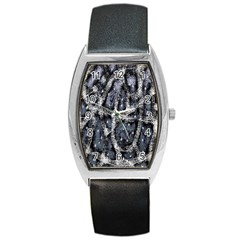 Glithc Grunge Abstract Print Barrel Style Metal Watch by dflcprintsclothing