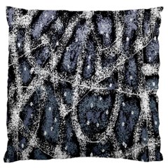 Glithc Grunge Abstract Print Large Cushion Case (one Side) by dflcprintsclothing