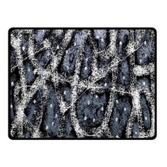 Glithc Grunge Abstract Print Double Sided Fleece Blanket (small)  by dflcprintsclothing