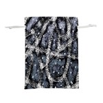 Glithc Grunge Abstract Print Lightweight Drawstring Pouch (M) Front