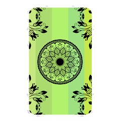 Green Grid Cute Flower Mandala Memory Card Reader (rectangular)