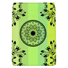 Green Grid Cute Flower Mandala Removable Flap Cover (S)