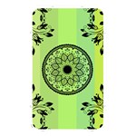 Green Grid Cute Flower Mandala Memory Card Reader (Rectangular) Front