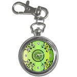 Green Grid Cute Flower Mandala Key Chain Watches Front