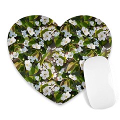 Blooming Garden Heart Mousepads by SychEva