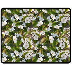 Blooming Garden Fleece Blanket (medium)  by SychEva