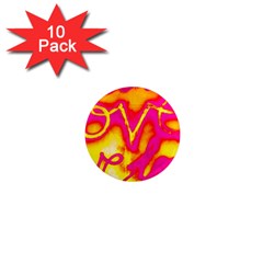 Pop Art Love Graffiti 1  Mini Magnet (10 Pack)  by essentialimage365