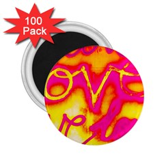 Pop Art Love Graffiti 2 25  Magnets (100 Pack)  by essentialimage365