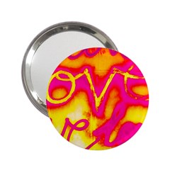 Pop Art Love Graffiti 2 25  Handbag Mirrors by essentialimage365