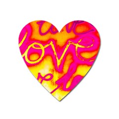 Pop Art Love Graffiti Heart Magnet by essentialimage365