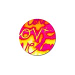 Pop Art Love Graffiti Golf Ball Marker (10 pack) Front