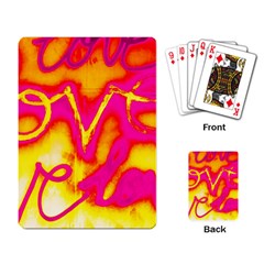 Pop Art Love Graffiti Playing Cards Single Design (rectangle) by essentialimage365