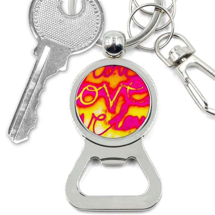 Pop Art Love Graffiti Bottle Opener Key Chain