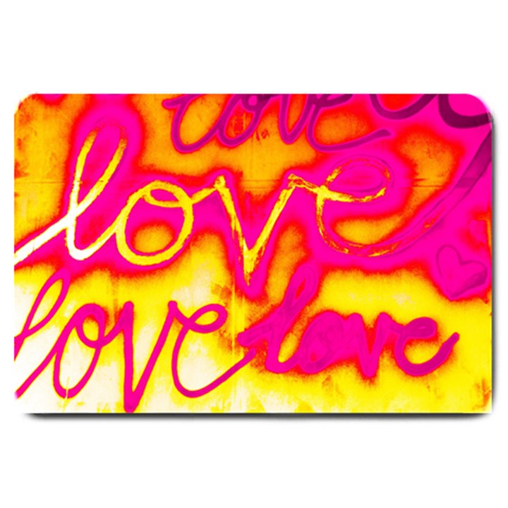 Pop Art Love Graffiti Large Doormat 