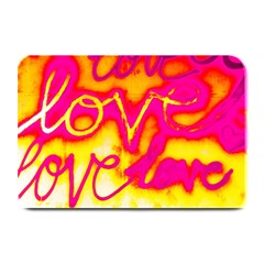 Pop Art Love Graffiti Plate Mats by essentialimage365