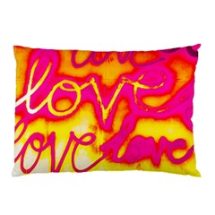 Pop Art Love Graffiti Pillow Case by essentialimage365