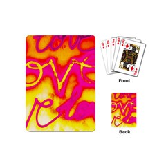 Pop Art Love Graffiti Playing Cards Single Design (mini) by essentialimage365