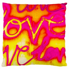 Pop Art Love Graffiti Large Cushion Case (one Side) by essentialimage365