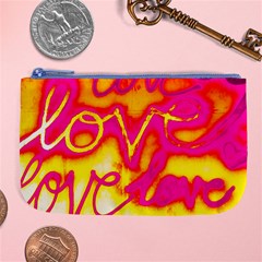 Pop Art Love Graffiti Large Coin Purse by essentialimage365