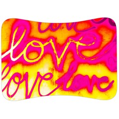 Pop Art Love Graffiti Velour Seat Head Rest Cushion by essentialimage365