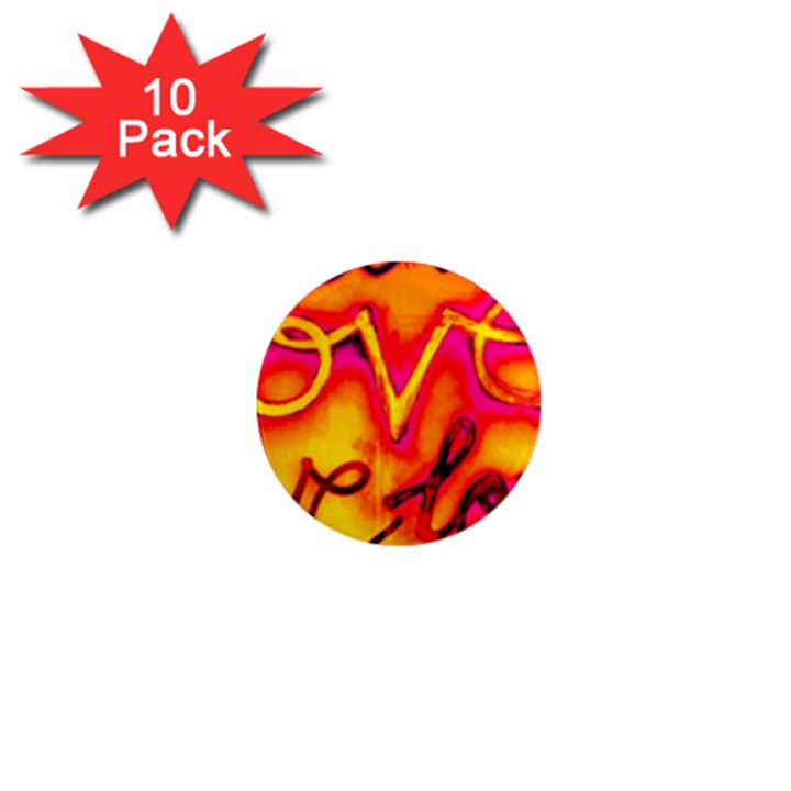  Graffiti Love 1  Mini Magnet (10 pack) 