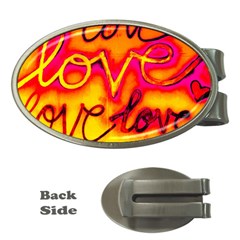  Graffiti Love Money Clips (oval)  by essentialimage365