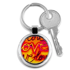  Graffiti Love Key Chain (round) by essentialimage365