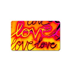  Graffiti Love Magnet (name Card) by essentialimage365