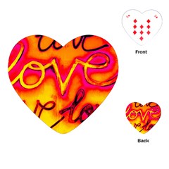  Graffiti Love Playing Cards Single Design (heart) by essentialimage365