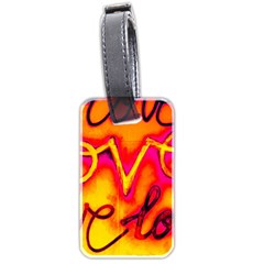  Graffiti Love Luggage Tag (two Sides) by essentialimage365