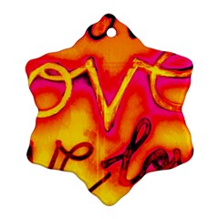  Graffiti Love Ornament (snowflake)