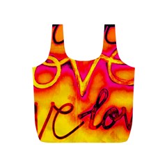  Graffiti Love Full Print Recycle Bag (s) by essentialimage365