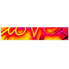  Graffiti Love Large Flano Scarf  by essentialimage365