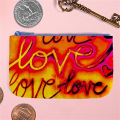  Graffiti Love Large Coin Purse by essentialimage365