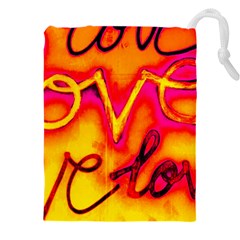  Graffiti Love Drawstring Pouch (4xl) by essentialimage365